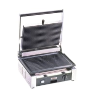 Cecilware Pro Single Commercial Panini Press w/ Cast Iron Grooved Plates, 110v (TSG1G)