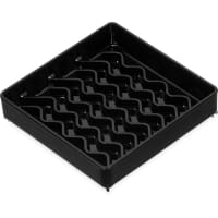Carlisle 4" Square Drip Tray - Black (1102003)