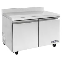 MoTak MWR-48-X 47 1/4" Worktop Refrigerator w/ (2) Sections, 115v