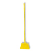 Carlisle 56"L Duo-Sweep® Lobby Broom w/ Yellow Angled Bristles & Blue Fiberglass Handle...