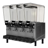 Vollrath VBBE4-37-F Pre Mix Refrigerated Dispenser w/ (4) 5 1/3 gal Bowls - Fountain Spray Circulation, 115v