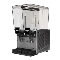 Vollrath VBBE2-37-S Pre Mix Refrigerated Dispenser w/ (2) 5 1/3 gal Bowls - Stirring Paddle Circu...