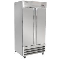 MoTak MSD-2DF-BAL-35-X 39 1/2" Two Section Reach In Freezer, (2) Left/Right Hinge Solid Doors, 115v