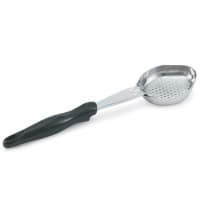 Vollrath 6422420 4 oz Oval Perforated Spoodle - Black Nylon Handle, Heavy-Duty, Stainless Steel