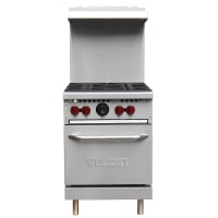 Vulcan SX24-4BN 24" 4 Burner Gas Range w/ Space Saver Oven, Natural Gas