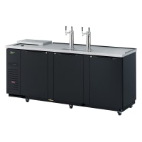 Turbo Air TCB-4SBD-N 90 3/8" Kegerator Beer Dispenser w/ (4) 1/2 Keg Capacity - (2) Columns,...