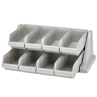 Cambro 8RS8480 Condiment Organizer w/ (8) Bins - Gray