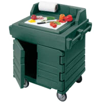 Cambro KWS40519 40 9/16" Mobile Serving Counter w/ Cabinet & Polyethylene Top, Kentucky...