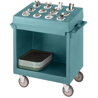 Cambro TDCR12401 Dish Cart & Cutlery Rack - 12 Compartment, Slate Blue