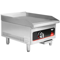 Vollrath 40719 18" Gas Griddle w/ Manual Controls - 3/4" Steel Plate, Convertible