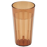 Cambro NT16153 16 2/5 oz Amber Fluted Plastic Tumbler