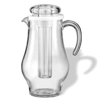 Service Ideas 81 1/10 oz Plastic Pitcher w/ Ice Tube, Clear (SWP24BS)
