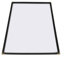 Winco PMC-14K Single Menu Cover, 8 1/2 x 14", Black