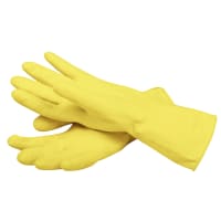 San Jamar 620-XL Yellow Latex Flock Lined Glove, X Large