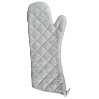 Winco OMS-17 17" Conventional Oven Mitt - Cotton, Gray
