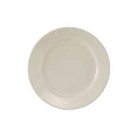 Tuxton TRE-005 5 1/2" Round Reno Plate - Ceramic, American White/Eggshell