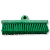 Carlisle 10" Dual Surface Floor Scrub Brush Head - Split Shape, Poly/Plastic, Green (40423EC...
