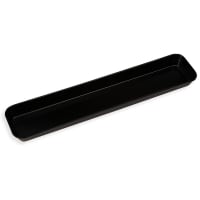 Carlisle Rectangular Market Display Pan - 30" x 6 7/16", Fiberglass, Ebony (6302FG309)
