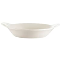 CAC 12 oz. Oval, Ceramic Welsh Rarebit, American White (COA-12-W)
