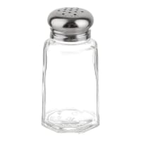 Tablecraft 150S&P 1 oz Shaker for Salt/Pepper - Metal Lid, Paneled