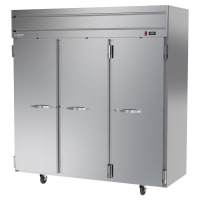 Beverage-Air HF3HC-1S 78" Horizon Series Three Section Reach In Freezer, (3) Left/Right Hinge Solid Doors, 115v