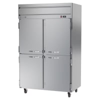Beverage-Air HR2HC-1HS 52" Two Section Reach In Refrigerator, (4) Left/Right Hinge Solid Doo...