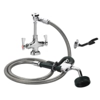 Krowne 19-201L 10 1/2"H Deck Mount Pre Rinse Faucet - 1 3/5 GPM, Base with Nozzle