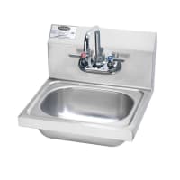 Krowne HS-2L Wall Mount Commercial Hand Sink w/ 12 1/2"L x 9 3/4"W x 5 7/8"D Bowl,...