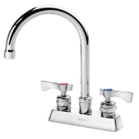 Krowne 15-301L Deck Mount Faucet - 6" Gooseneck Spout, 4" Centers