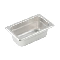 Winco SPJP-902 Ninth Size Steam Pan, Stainless