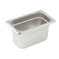 Winco SPJP-904 Ninth Size Steam Pan, Stainless