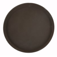 Winco TRH-11 11" Round Serving Tray - Plastic, Brown