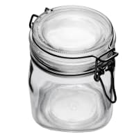 Libbey 17209925 25 1/4 oz Glass Jar - Clamp Lid, Large Opening, Rubber Seal