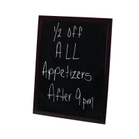 Winco MBB-3 Marker Board Set w/ (1) Marker & (1) Eraser, Mahogany Finish