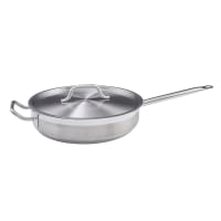 Winco SSET-3 10" Stainless Saute Pan, Induction Ready