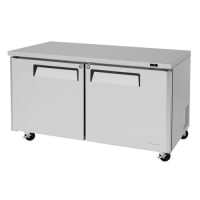 Turbo Air MUF-60 16 cu ft Undercounter Freezer w/ (2) Sections &amp; (2) Doors, 115v