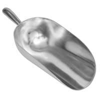 Tablecraft 685 85 oz Round Ice Scoop - Aluminum
