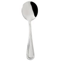 Winco 0030-04 5 7/8" Bouillon Spoon with 18/8 Stainless Grade, Shangarila Pattern