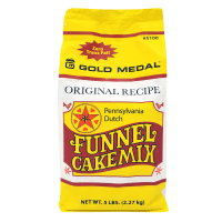 Gold Medal 5100 5 lb Original Deluxe Pennsylvania Dutch Funnel Cake Mix, 6 Bags/Case