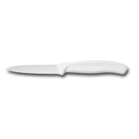 Victorinox 6.7637 Wavy Paring Knife w/ 3 1/4" Blade, White Polypropylene Handle