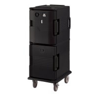 Cambro UPCHT800110 Ultra Camcart® Insulated Food Carrier w/ (12) Pan Capacity, Black, 110v