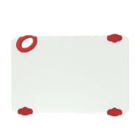 Winco CBN-1218RD Plastic Cutting Board - 12" x 18", Red