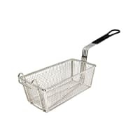 Winco FB-05 Fryer Basket w/ Coated Handle & Front Hook, 11" x 5 3/8" x 4 1/4"