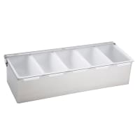 Winco CDP-5 Stainless Condiment Dispenser w/ (5) Compartments