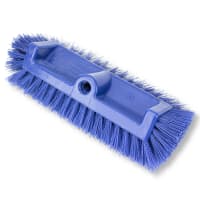 Carlisle 10" Dual Surface Floor Scrub Brush Head - Split Shape, Poly/Plastic, Blue (40422EC1...