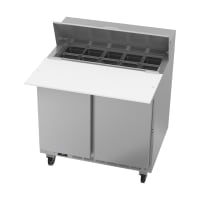 Beverage-Air SPE36HC-10C 36" Hydrocarbon Series Sandwich/Salad Prep Table w/ Refrigerated Ba...