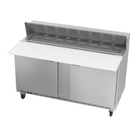 Beverage-Air SPE60HC-16C 60" Hydrocarbon Series Sandwich/Salad Prep Table w/ Refrigerated Ba...