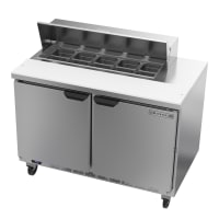 Beverage-Air SPE48HC-10 48" Hydrocarbon Series Sandwich/Salad Prep Table w/ Refrigerated Bas...