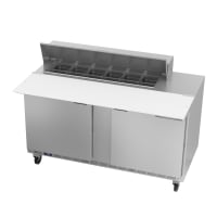 Beverage-Air SPE60HC-12C 60" Hydrocarbon Series Sandwich/Salad Prep Table w/ Refrigerated Ba...