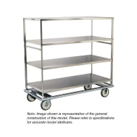 Lakeside 598 Queen Mary Cart - 6 Levels, 1000 lb. Capacity, Stainless, Flat Edges